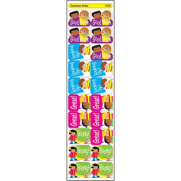 Applause Stickers Cartoon Kids By Trend Enterprises