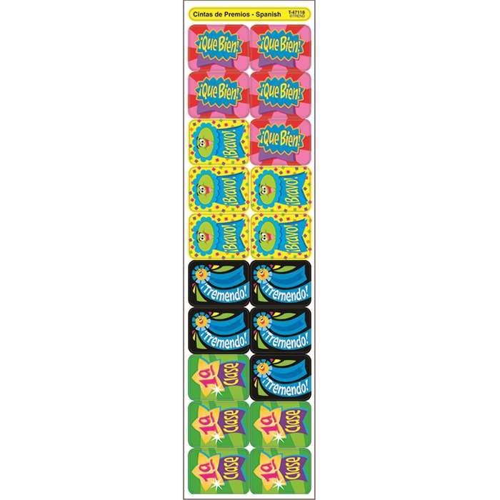 Applause Stickers Spanish Ribbons By Trend Enterprises