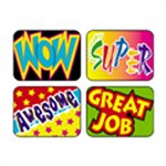 Applause Stickers Wow 100/Pk Words Acid-Free By Trend Enterprises