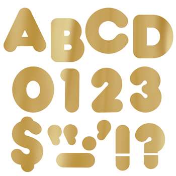 Ready Letters 2 Casual Metallic Gold By Trend Enterprises