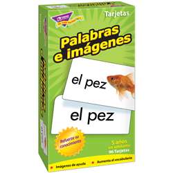 Flash Cards Palabras E 96/Box Imagenes By Trend Enterprises