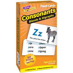 Flash Cards Consonants 72/Box By Trend Enterprises