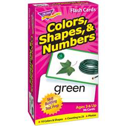 Flash Cards Colors Shapes 96/Box Numbers By Trend Enterprises