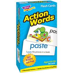 Flash Cards Action Words 96/Box By Trend Enterprises