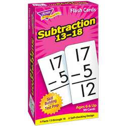 Flash Cards Subtraction 13-18 99Box By Trend Enterprises