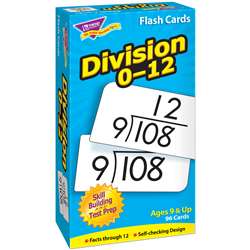 Flash Cards Division 0-12 91/Box By Trend Enterprises