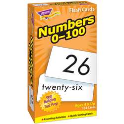 Flash Cards Numbers 0-100 101/Box By Trend Enterprises