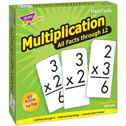 Flash Cards All Facts 169/Box 0-12 Multiplication By Trend Enterprises