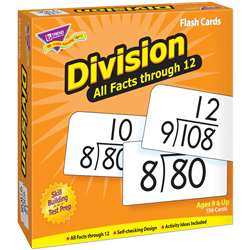 Flash Cards All Facts 156/Box 0-12 Division By Trend Enterprises