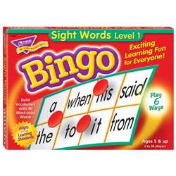 Bingo Sight Words Ages 5 & Up By Trend Enterprises
