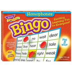 Bingo Homonyms Ages 9 & Up By Trend Enterprises