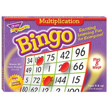 Bingo Multiplication Ages 8 & Up By Trend Enterprises