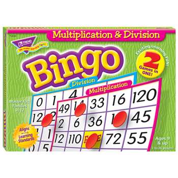 Multiplication & Division Bingo Game By Trend Enterprises