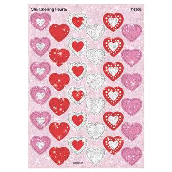 Sparkle Stickers Shimmering Hearts By Trend Enterprises
