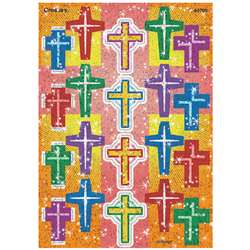 Crosses Sparkle Stickers By Trend Enterprises