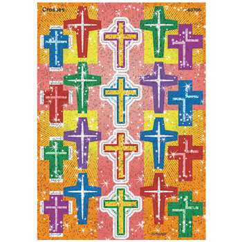 Crosses Sparkle Stickers By Trend Enterprises