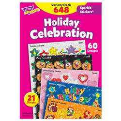 Sparkle Stickers Holiday Celebra. By Trend Enterprises