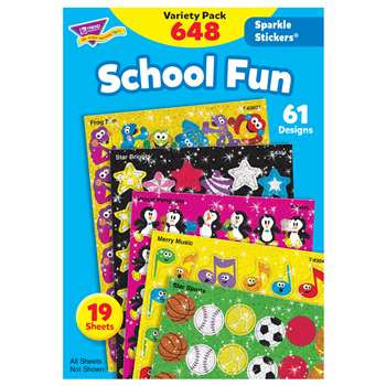 Sparkle Stickers School Fun By Trend Enterprises