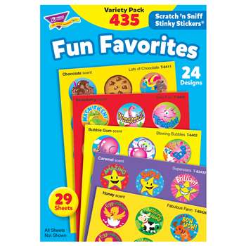 Stinky Stickers Fun Favorites 435Pk Jumbo Acid-Free Variety Pk By Trend Enterprises