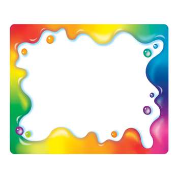 Rainbow Gel Name Tags By Trend Enterprises