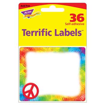 Peace Sign Terrific Labels 360Ct, T-68114BP