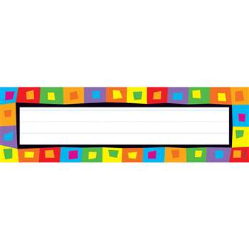 Silly Squares Desk Topper Name Plates By Trend Enterprises