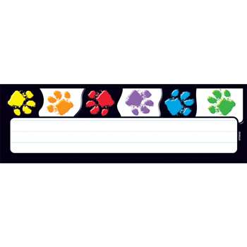 Paw Prints Desk Toppers Name Plates By Trend Enterprises