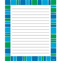 Stripe-Tacular Cool Blue Note Pad, T-72353