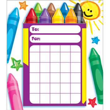Colorful Crayons Incentive Pad By Trend Enterprises