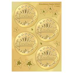 Excellence Award Seal Gold Stickers 2 Inch 32/Pack By Trend Enterprises