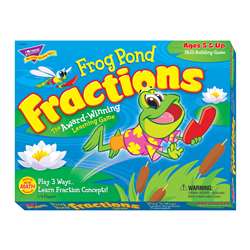 Frog Pond Fractions Game Ages 5 & Up By Trend Enterprises