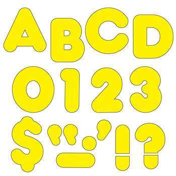 Ready Letters 3 Inch Casual Yellow By Trend Enterprises