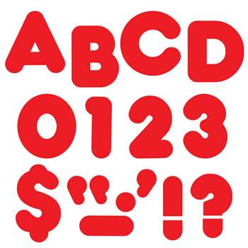 Ready Letters 5 Inch Casual Red By Trend Enterprises