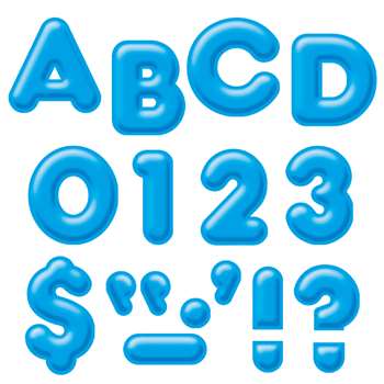 Ready Letters 4Inch 3-D Blue By Trend Enterprises