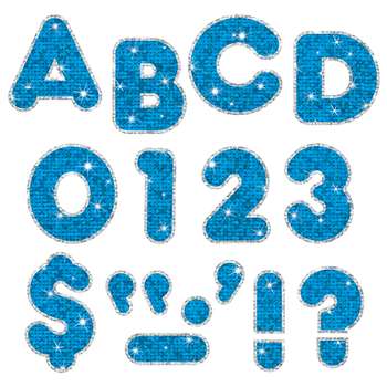 Blue Sparkle Plus 4In Ready Letters By Trend Enterprises