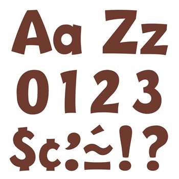 Chocolate 4In Playful Combo Ready Letters By Trend Enterprises