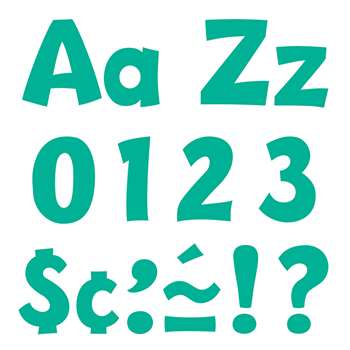 Teal 4 &quot; Playful Combo Pack Ready Letters, T-79768