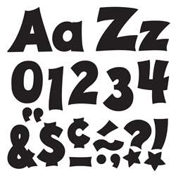 Black 4In Combo Pack Uppercase Lowercase By Trend Enterprises