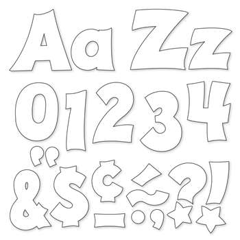 White 4In Combo Pack Uppercase Lowercase By Trend Enterprises