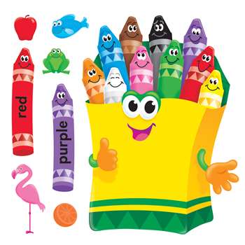 Bb Set Colorful Crayons By Trend Enterprises