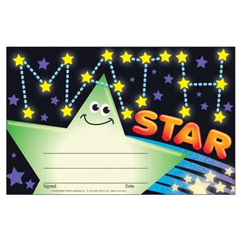 Awards Math Star By Trend Enterprises