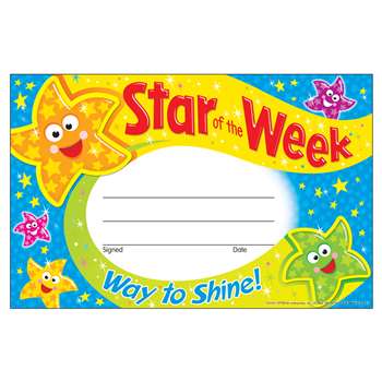 Star Of The Week Way To Shine Recognition Awards By Trend Enterprises