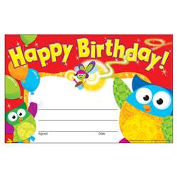 Happy Birthday Owl Stars Recognition Awards By Trend Enterprises