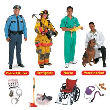 Community Helpers Bulletin Board Set 45 Pieces By Trend Enterprises