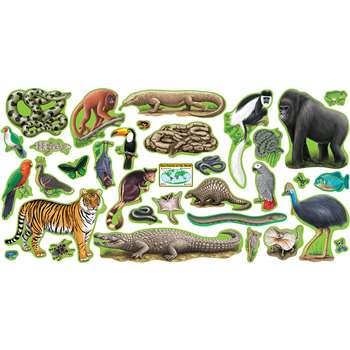 Bb Set Rain Forest Animals 2 Press Sht By Trend Enterprises