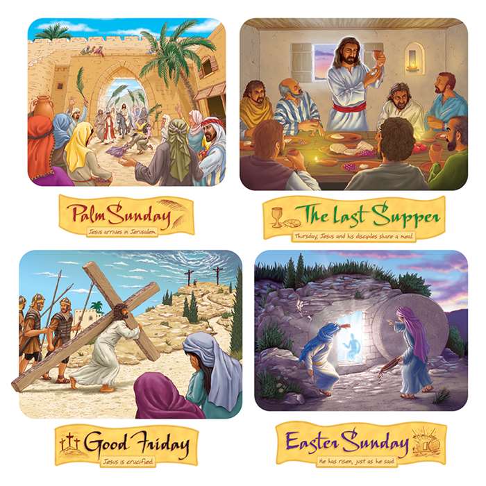 Holy Week Bulletin Board Set By Trend Enterprises