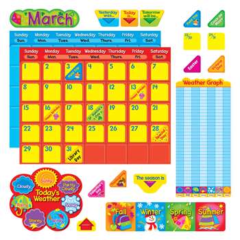 Classic Calendar Duo Bulletin Board Set By Trend Enterprises