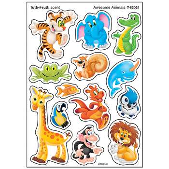 Awesome Animal Stinky Sticker Mixed, T-83031