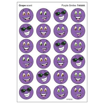 Stinky Stickers Purple Smiles/Grape By Trend Enterprises