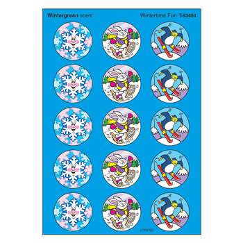 Stinky Stickers Wintertime Fun 60Pk Acid-Free Wintergreen By Trend Enterprises